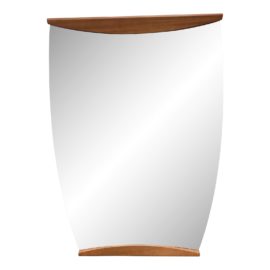 Post Modern Italian Cherry Finish Wall Mirror