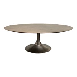 Restoration Hardware Aero Wood Oval Dining Table. Original Price: $5,090