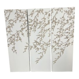 Cyan Design Cherry Blossom Three Panel Wall Art. Original Price: $1,122