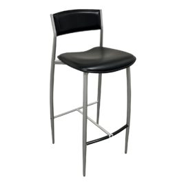 Sergio Mian Altek Baba Leather + Aluminum Barstool