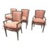 Du Bout Du Monde Dusty Rose Arm Chairs, Set of Four