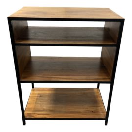Crate and Barrel Knox Black Trim + Walnut Bookcase. Original Price: $800