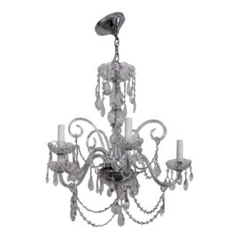 Kendall Wilkinson Crystal Clear Six Light Italian Chandelier