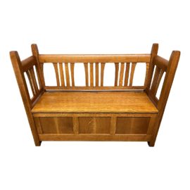 Stickley Furniture Gus Oak Hall Settle