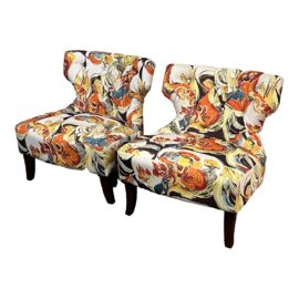 Madison Park Waterton Accent Chairs, a Pair. Original Price: $680