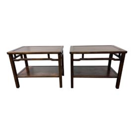 Vintage Imperial Grand Rapids Mahogany Side Tables, a Pair