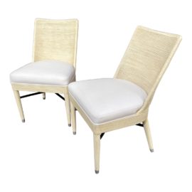 NEW Palecek Evans Side Chairs, a Pair. Original Price: $5,804