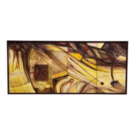 Abstract Original Bali Painting, Signed + Dated 1999