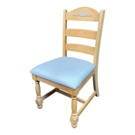 Broyhill Solid Wood + Off White Cushion Side/Office Chair