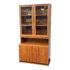 Scandinavian Teak Two Piece Display Cabinet