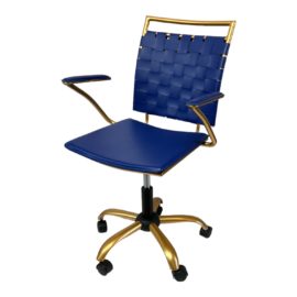Everly Quinn Violet + Brass Task Chair