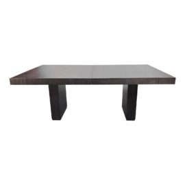 NEW Palecek Broderick Extension Espresso Dining Table (As Is). Original Price: $12,900