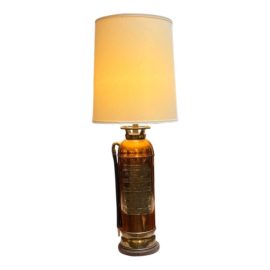 Pacific Badger Copper Fire Extinguisher Table Lamp