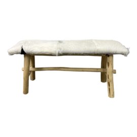 Côte à Coast Goat Hide Bench. Original Price: $495