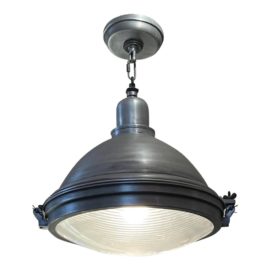 Restoration Hardware Vintage Industrial Aluminum Pendant. Original Price: $575