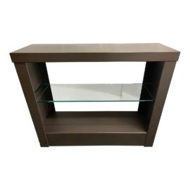 Contemporary Console Table + Glass Shelf Divider