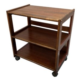 Vintage Rolling Media Stand