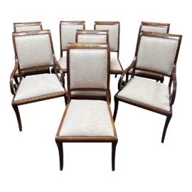 Henredon Natchez Collection Dining Chairs, Set of Eight