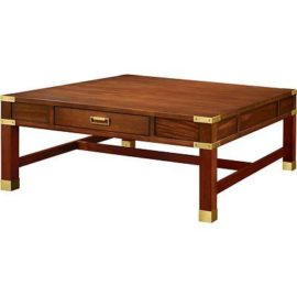 Hickory Chair Company Rupert Campaign Coffee Table by Alexa Hampton. Original Price: $3,950