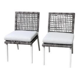 Serena and Lily Waterfront Outdoor Side Chairs, a Pair. Original Price: $860