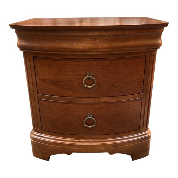 louis-philippe-style-cherry-2-drawer-nightstand-2187