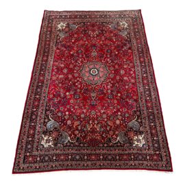 Vintage Persian BijarHandknotted 100% Wool Area Rug - 7′3″ × 12′3″. Original Price: $20,000
