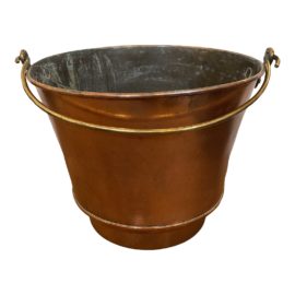 Vintage Copper + Brass Bucket