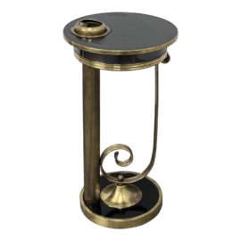 1930's Von Nessen Chase Brass Ashtray With Stand