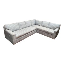 Sunrise Home Two Piece Stripe Slipper Sunbrella Sectional by Miles Talbott