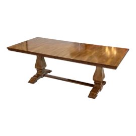 Trestle Double Urn Pedestal Extension Dining Table