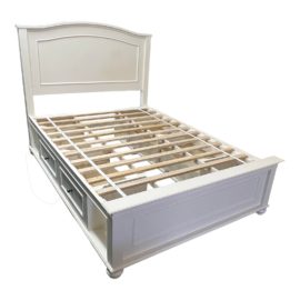 Pottery Barn Teen Chelsea Full Size White Storage Bed Frame. Original Price: $2,300