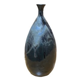 Mid Century Ceramic Glazed Vase Signed by Cathy. Original Price: $300