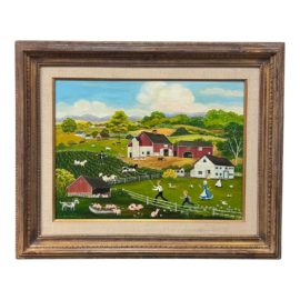 Alice Geddes Woodward Painting Signed Dated 1981