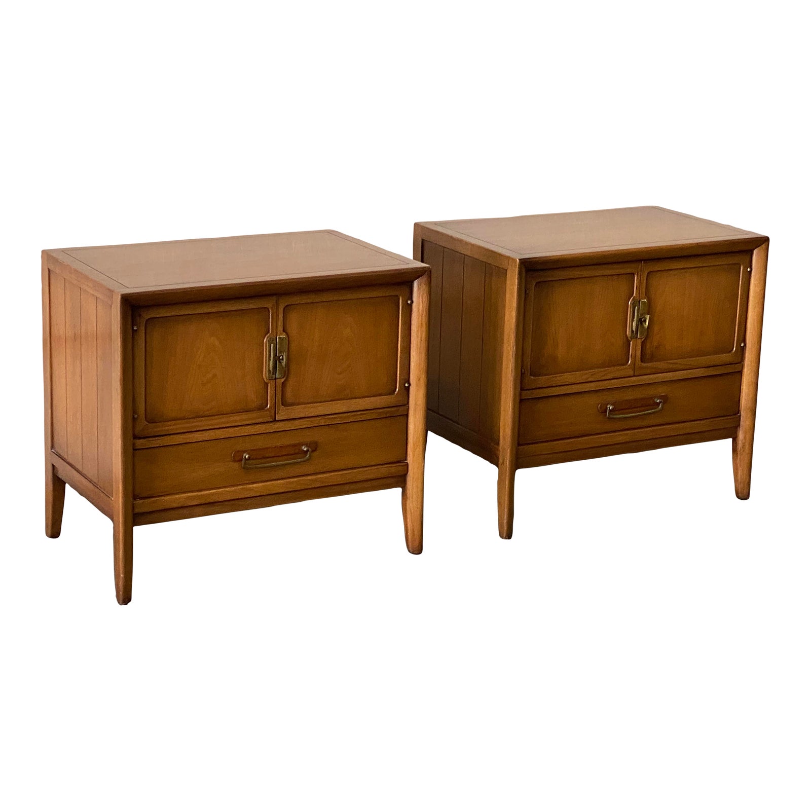 1963 John Van Koert for Drexel Meridian Collection Nightstands, a