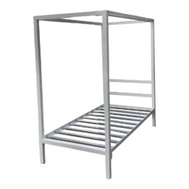Twin Size Room & Board Architecture White Canopy Bed Frame. Original Price: $1,500