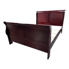 Queen Size Coaster Fine Furniture Mahogany Sleigh Bed Frame