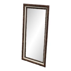 Vintage Bronze Ornate Frame Wall Mirror