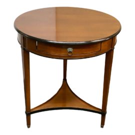 Vintage French Round Accent Table