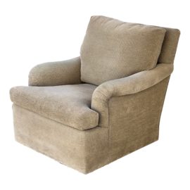 Marco Fine Furniture Custom Beige Arm Chair. Original Price: $5,000
