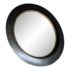 Crate & Barrel Dish Iron + Brass Wall Mirror