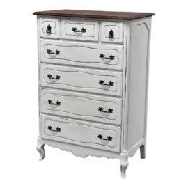 1950's California Furniture Shops Shabby Chic Seven Drawer Dresser