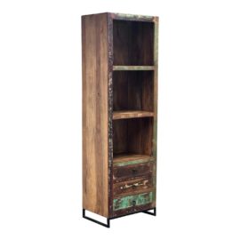 Coaster Furniture Tall Reclaimed Wooden Bookshelf/Drawers. Original Price: $950