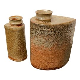 1980's Contemporary Pottery Vessels, a Pair