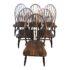 Kli Logatech Vintage Windsor Spindle Back Chairs, Set of Six