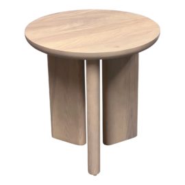 NEW Custom Side Table Natural Whitewash Finish. Original Price: $735