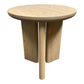 Custom Natural Driftwood Finish Wood Side Table. Original Price: $735