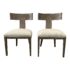 Restoration Hardware Klismos Side Chairs, a Pair. Original Price: $1,540