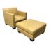 Christian Liaigre for Holly Hunt Embossed Crocodile Leather Chair + Ottoman. Original Price: $3,000
