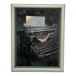 Bruce Leslie Wolfe - Underwood Typewriter Original Frame + Signed. Original Price: $8,140
