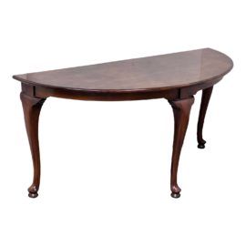 Vintage Demi Lune Consol Table